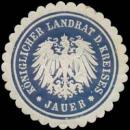 Siegelmarke K. Landrat des Kreises Jauer W0391530
